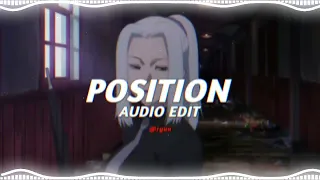 position - ariana grande [edit audio]