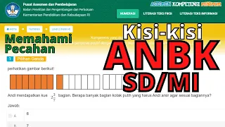 Kisi kisi Soal ANBK (AKM) SD 2021 : AKM Numerasi SD (memahami pecahan)