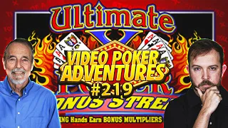 Can Ultimate X Bonus Streak End Our Losing Streak? Video Poker Adventures 219 • The Jackpot Gents