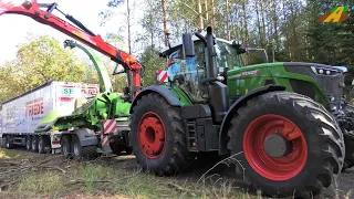 Neuer Fendt 942 Vario Jenz Holzhacker Energieholz häckseln Holzernte Forstwirtschaft wood chipper