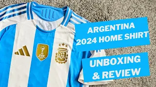Argentina 2024/25 home shirt (Authentic HEAT.RDY) Unboxing & Review (Copa America 2024 shirt)