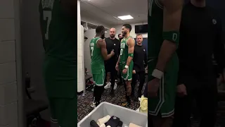 Jaylen Brown & Jayson Tatum still in shock after the game-winner 😅