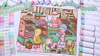 🌱 coloring bobbie goods with ohuhu markers // donut shop 🍩