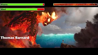 Moana (2016) Final Battle with healthbars 2/2