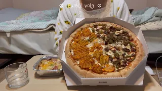 Volgl Young Pizza (Honeybee) 🍕, Little Gimbap, Buljajangmyeon, Kimchi Pasta🍝 Mukbang