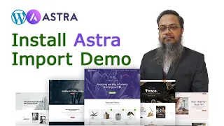 How to install Astra theme in WordPress and Import Demo Template | WordPress Tutorial [Bangla]