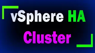 Кластер vSphere HA / Высокая доступность приложений