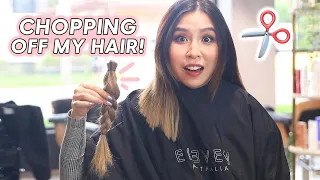 Chopping Off My Hair - Goodbye Long Hair 👋🏻 | Tina Yong