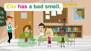Ella has bad smell - English Funny Story - Animated Funny Story - Ella English