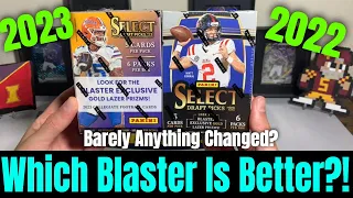 Let's Compare The 2022 & 2023 Select Draft Picks Football Blaster Boxes! Which Is Better?