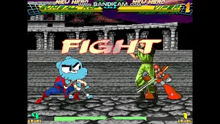 Gumball and Spider-Man vs Viper and Mega Man MUGEN BATTLE