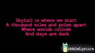 Adele - Skyfall (007 Theme Song) [Official Lyrics Video | HD/HQ]