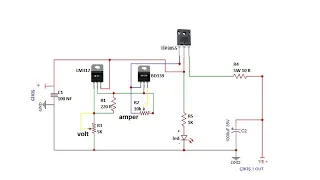 0-24 volt 5a ayarlanabilir güç kaynağı devresi