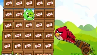 Angry Birds Cannon Collection 1 - EXPLODE THE 100 TNT TO BLAST ONE PIGGIES!