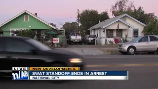 National City SWAT standoff ends with arrest