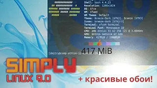 9. Simply Linux, девятая платформа. 512 МБ ОЗУ в минималке