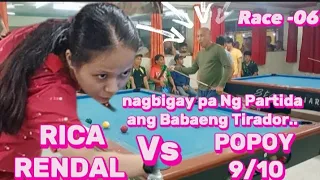 nagbigay Ng Partida ang Babaeng Tirador | RICA RENDAL Vs POPOY | Race to 06