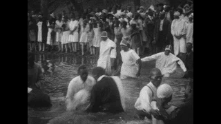 Rare Footage: Hundreds Gather at a 1920s African-American Baptism | National Geographic