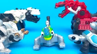 Dinotrux Construction vs Destruction Mega Pack - Dinosaur toys for kids by DisneyToysReview