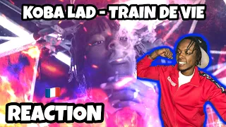 AMERICAN REACTS TO FRENCH RAP! Koba LaD - Train de vie (English Lyrics CC)