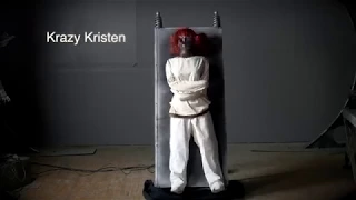Krazy Kristen Insane animated asylum Halloween prop by Distortions