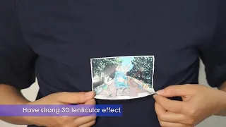 How to make 3D Lenticular film on T-shirts?