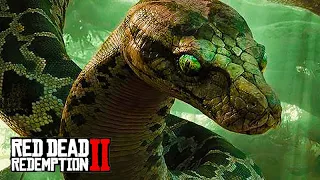 A COBRA GIGANTE - A misteriosa cobra gigante atacou - Red Dead Redemption 2