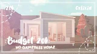 ROBLOX | Bloxburg: 20k Blush Aesthetic Budget Home (No-Gamepass) | Speedbuild | cxlixia