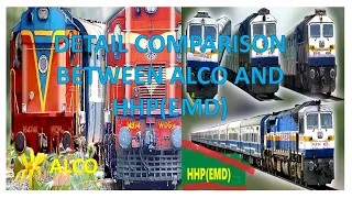 ALCO VS EMD/HHP # Alco vs Emd  locomotives of Indian Railways# Difference between alco vs emd (GM)