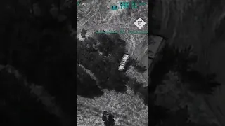 Ukrainian forces destroy Russian armour using drone strikes