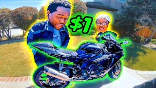 SOLD $25,000 MOTORCYCLE FOR $1!