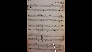 22 Sarabande by G.F. Handel bottom voice piano accompaniment at rehearsal speed