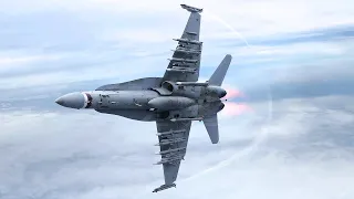 US F-18 Pulls off Crazy Maneuvers After Refueling