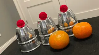 The Cups and Balls Magic Routine