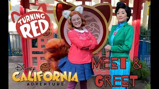 NEW Turning Red Lunar New Year Meet and Greet with Meilin & Ming Lee | Disney California Adventure