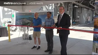 Dewatering Facility Completion Event at Iona Island Waste Water Treatment Plant