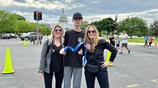 Autism Family Walks/Runs Race For Hope 5K in Washington DC! Gabe finishes a 5K!
