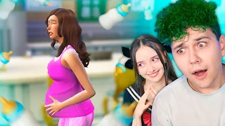 Моя девушка БЕРЕМЕННА?! 😱 SIMS 4