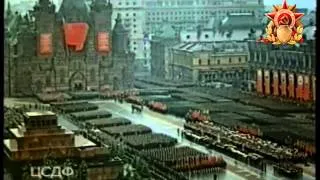 Парад Победы в Москве в 1945 году. Victory Parade in Moscow. VDay 1945. Фашистские знамена повержены