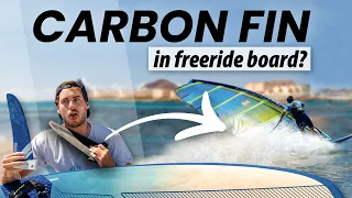 Here’s what happens when you put a CARBON RACE FIN into a FREERIDE BOARD.