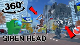 Sirenhead Air Drop 360 VR Video Film 10 || Funny Horror Animation ||