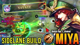 SAVAGE!! Sidelane Miya New Build SAVAGE - Build Top 1 Global Miya ~ MLBB