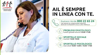 NUMERO VERDE AIL: IL SERVIZIO DI ASSISTENZA PER I PAZIENTI EMATOLOGICI CON INFORMAZIONI E SIPPORTO