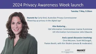 Privacy Awareness Week 2024 Queensland launch event