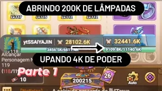 200k de LÂMPADAS, UPANDO 4K de PODER - PARTE 1 - Legend of Mushroom (LOM)