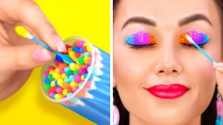 COOL WAYS TO SNEAK MAKEUP || DIY Sneak Makeup Into Class, Jail Or Anywhere by 123 GO Like!