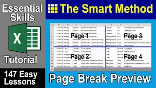 7-6: Insert, Move & Remove Excel Page Breaks Using Page Break Preview