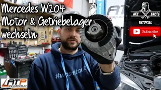 Mercedes W204 Motorlager Getriebelager wechseln | Anleitung | Replace Engine Transmission Mount