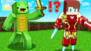 How Iron Man Speedrunner JJ Escape from POOR Hunter Mikey ? Iron TOUCH ! - (Maizen)