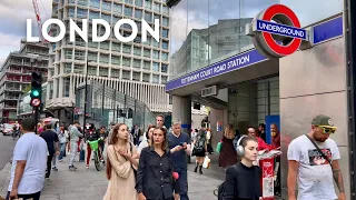 London Summer Walk 🇬🇧 OXFORD STREET  Selfridges to Tottenham Court Road [4K HDR] (July  2022)